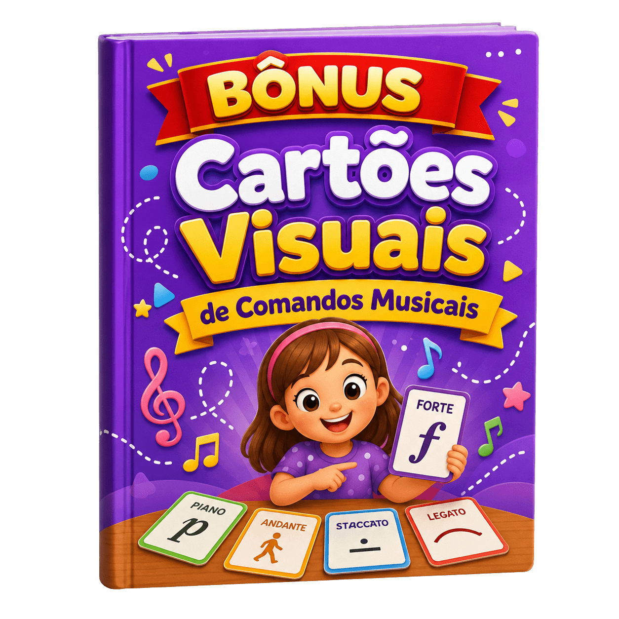 Cartões Visuais de Comandos Musicais
